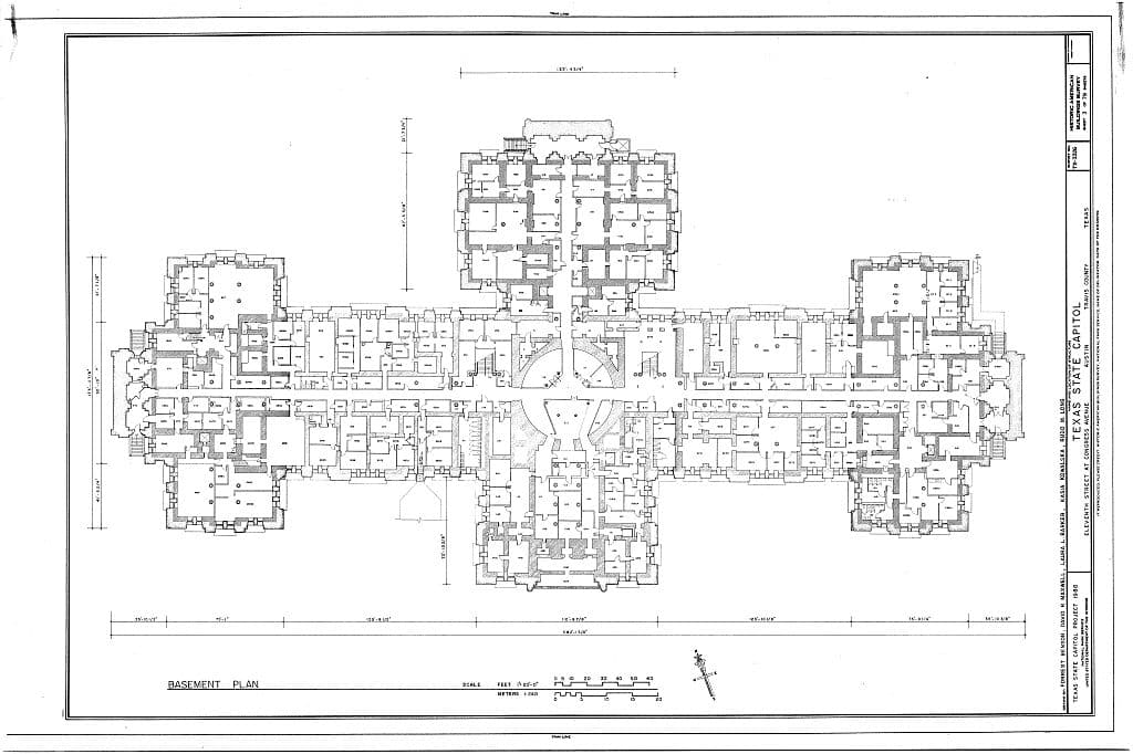 Sheet 3 of the 1888 wrought-iron rotunda truss framing blueprints drafted under architect Elijah E. Myers, illustrating the structural skeleton and radial curved iron girders vaulting 300 feet to the lantern apex.